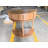 31.5-Inch Grooved Half-Moon Console Table