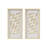 Natural Capiz With Gold Foil 2-Piece Shadowbox Wall Decor Set, Capiz Shells Shadowbox Set 