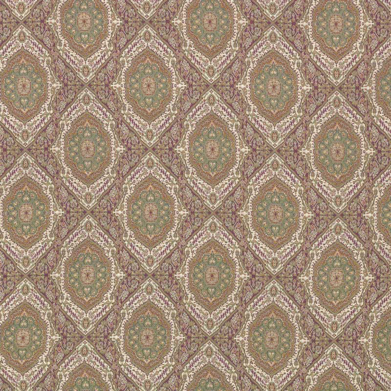 Wainwright Traditional II Fabric, Purple/Sage