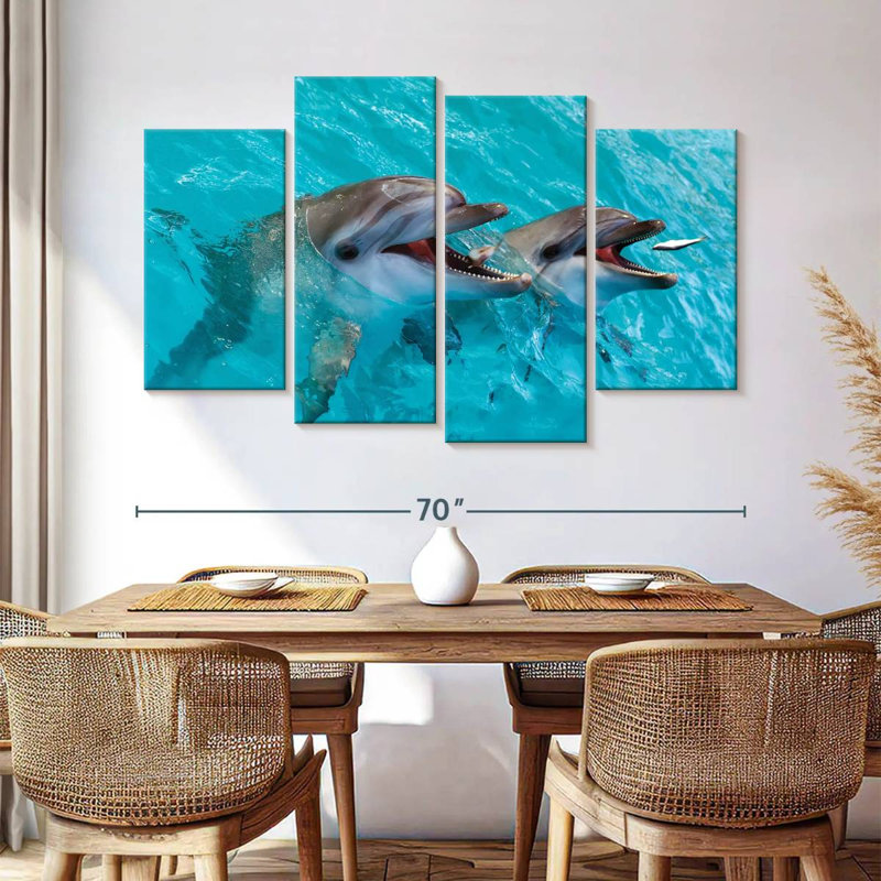 Brampt Cute Dolphins, 42'' H x 68'' W