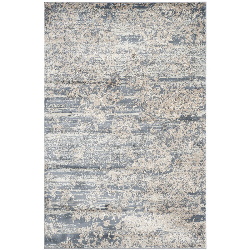 Tapis abstrait Vintage Performance, Rectangulaire 3 pi x 5 pi