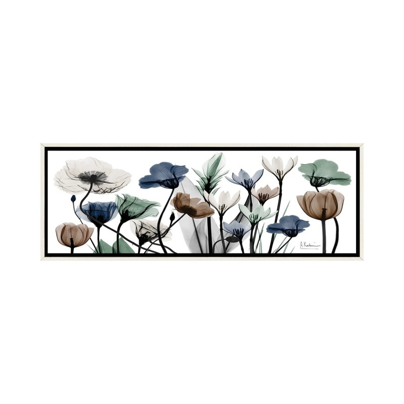 Floral Neutrals I sur toile par Albert Koetsier, estampe numérique sur toile tendue, H 16 po x l 48 po x P 1 po