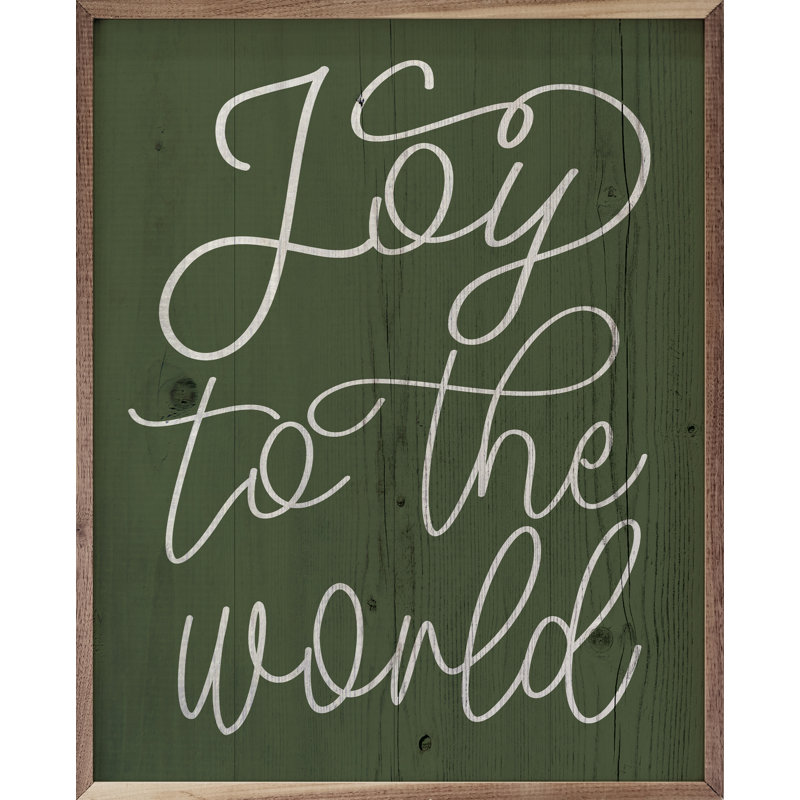 Joy to the world - vert, H 40 po x l 32 po
