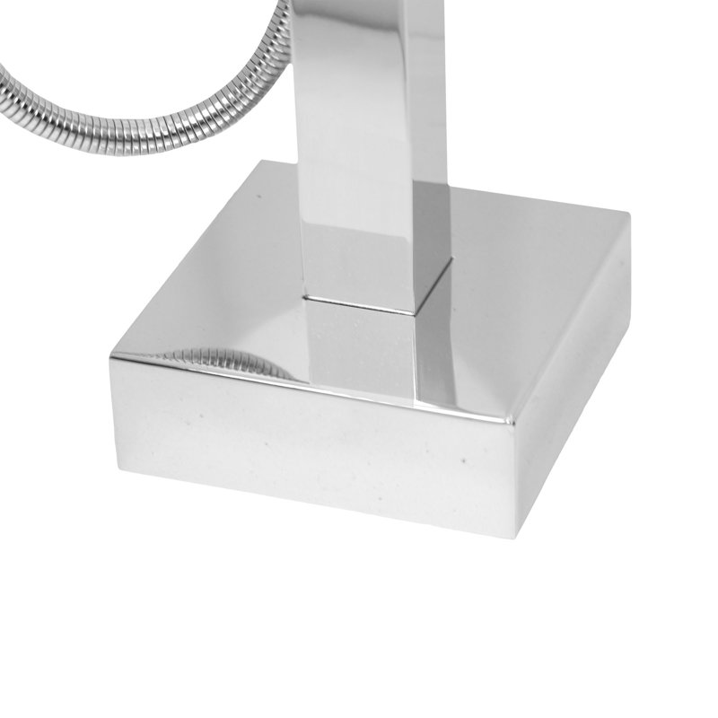 Bec de baignoire fixé au sol, Chrome poli