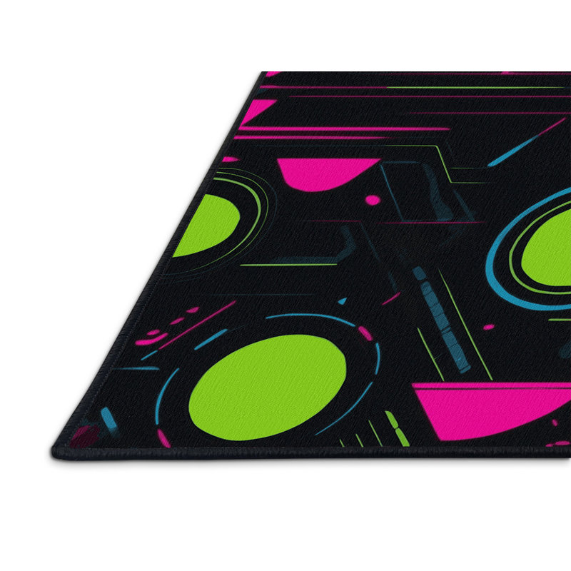 Plasma Focus Rug, Square 6'