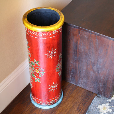 Richburg Solid Wood Freestanding Umbrella Stand