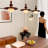 42.52"  Retro Brown Walnut Pendant Light