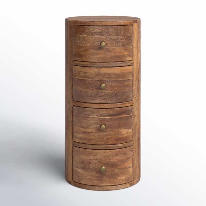 Atlantic 4-Drawer Nightstand - Stylish Bedroom Storage