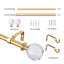 Tringle à rideaux simple réglable Marun x 0,75 po de largeur totale Marun-476719979-476546332