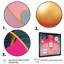 «Pink and Gold Abstract Flower», reproduction sur toile-87383172-87383168