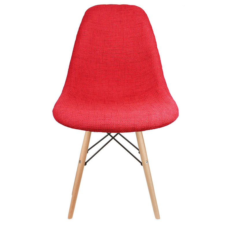 Upholstered Side Chair, Red