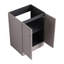Meuble-lavabo autoportant 24 po et 2 portes d'armoire à fermeture en douceur - sans le lavabo-249684364