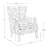 Alayzhia 28.5W Traditional Upholstered Armchair with Wingback Design Set of 2-86566974