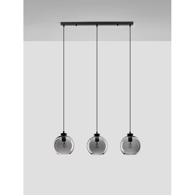 3 - Light Black Kitchen Island Pendant