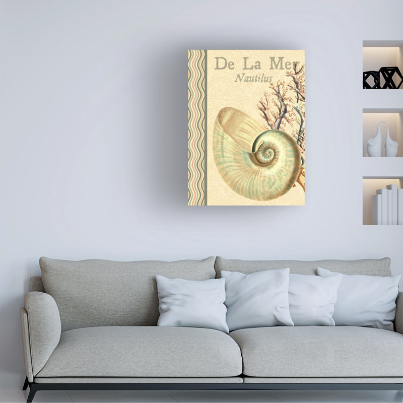 Art mural sur toile tendue - "De La Mer - Gail Fraser", art mural vertical 2 'pour le salon, la chambre à coucher ou le bureau - 18 x 24