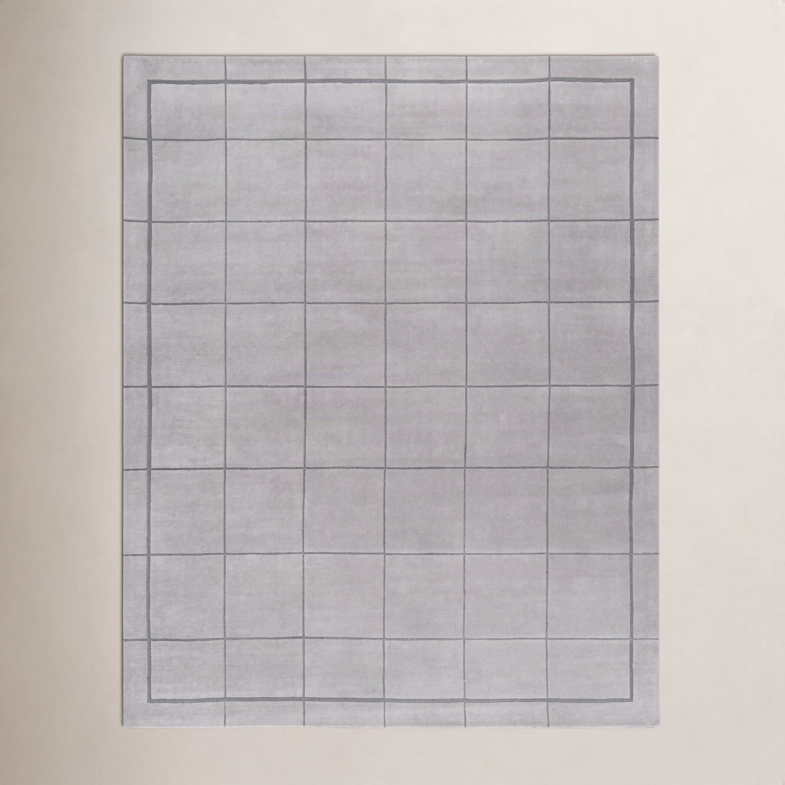 Mallory Hand-Tufted Sterling Grey Geometric Rug, Rectangle 8' x 10'
