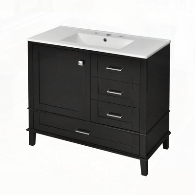 Bathroom Vanity with Solid Pine Frame