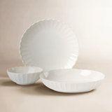 Lenox French Perle Scallop White 12-Piece Dinnerware Set