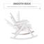 Chaise berçante d'extérieur en bois Outsunny (excluant la table)