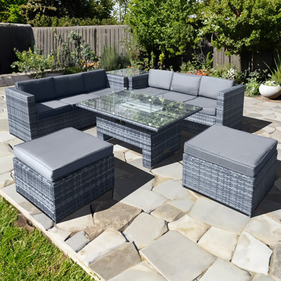 Malta 8 - Person Garden Lounge Set with Cushions