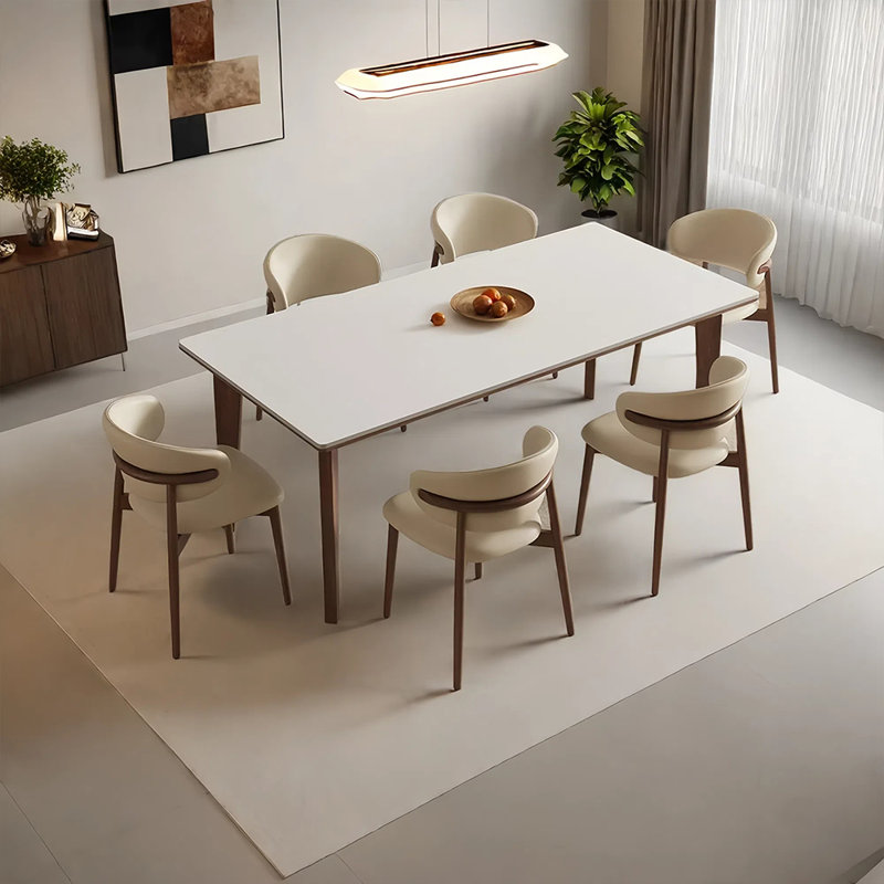 Ensemble de table et chaises de salle à manger exquis, H 29,52 po x L 59,05 po x l 31,49 po
