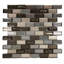 Carreau de mosaïque 12 po x 12 po Glacier