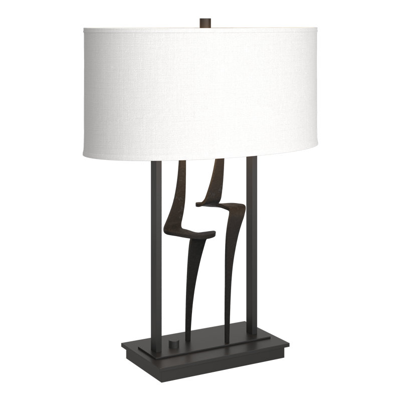 Lampe de table 24,7 po Antasia, Anna ton naturel, Noir