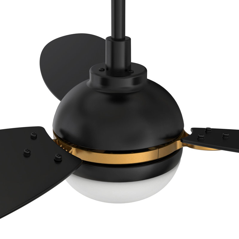Ventilateur de plafond intelligent 52 po avec télécommande Pearla, ensemble d'éclairage inclus, fonctionne avec l'assistant Google et Amazon Alexa, raccourci Siri.