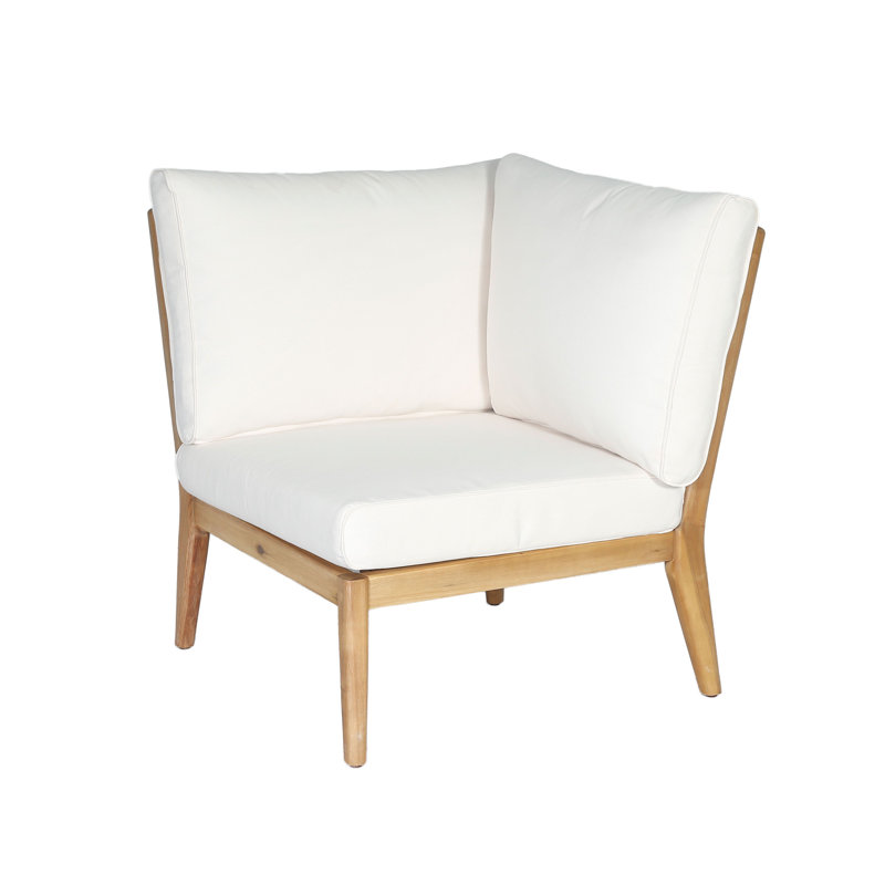 Launie 32'' Wide Square Patio Sectional with Cushions