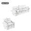 Ensemble de canapé rembourré Cozy surdimensionné Comfy Cloud Sofa