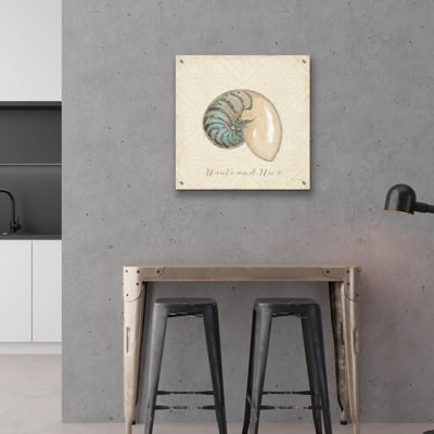 «Beach Treasures 3 Christmas» par Emily Adams, art mural en verre acrylique