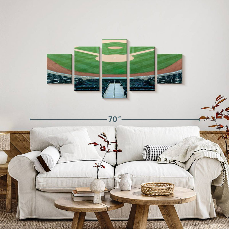 Baseball Stadium, 24" H x 55" W