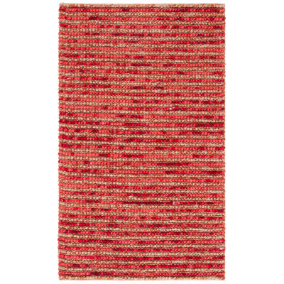 Ferrera Handmade Flatweave Area Rug in Red