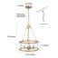 Lustre tambour 4 lumières Demien