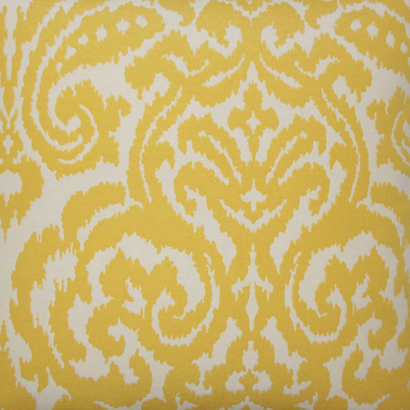 Ikat Cotton Pillow Sham, Euro, Pollen