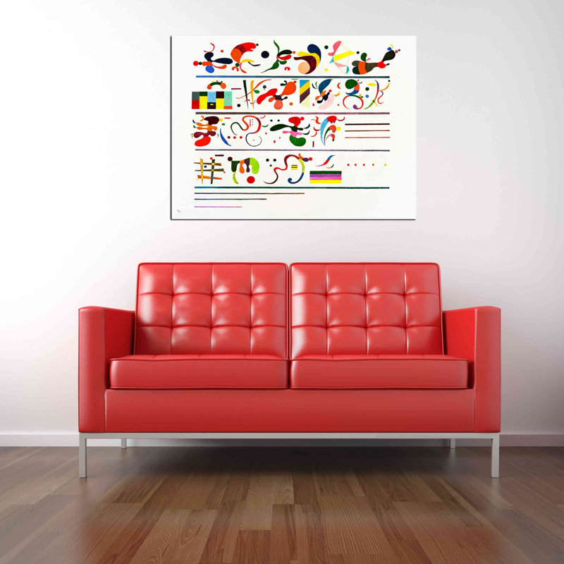 «Succession» par Wassily Kandinsky, art mural sur toile, H 12 po x l 16 po