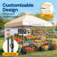 8x8ft Pop Up Canopy Tent with Detachable Sidewall-111154186-124436165