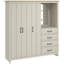 Limestone 3-Door Combi Fitment Wardrobe-106268634