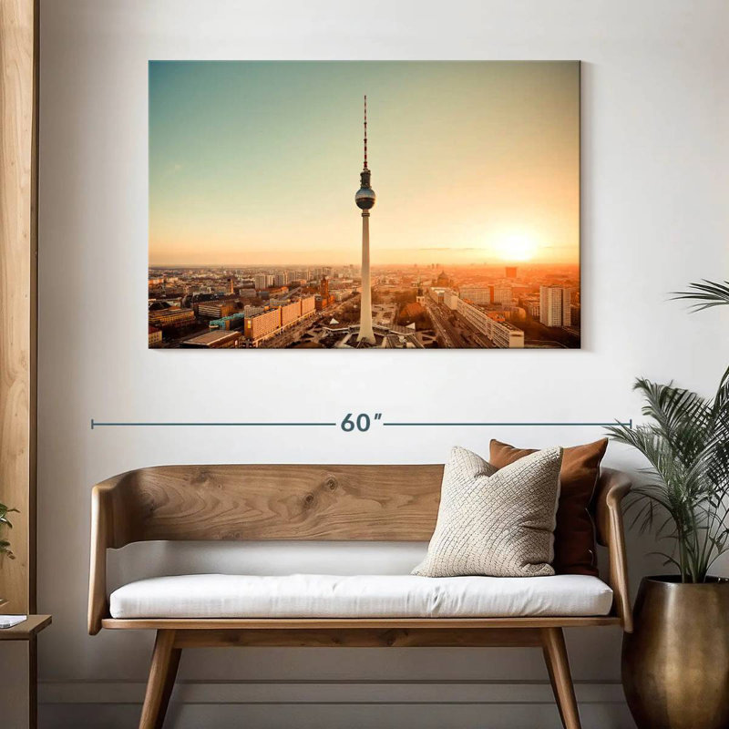 Fernsehturm Berlin, 32" H x 48" W
