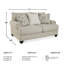 Asanti 71'' Round Arm Loveseat with Reversible Cushions