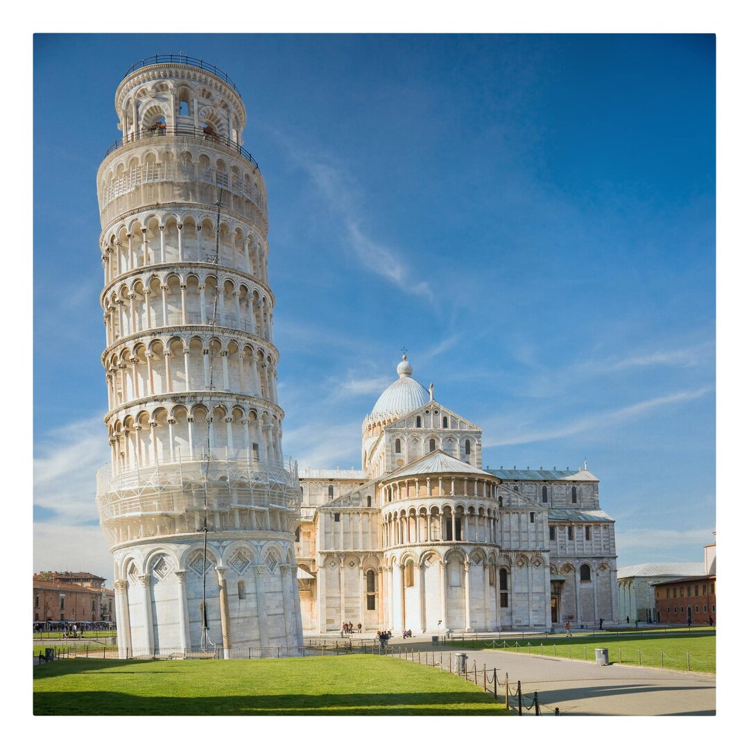 Leinwandbild Der Schiefe Turm von Pisa