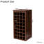 Armoire de bar à vin modulaire de couleur brune noyer 32 bouteilles