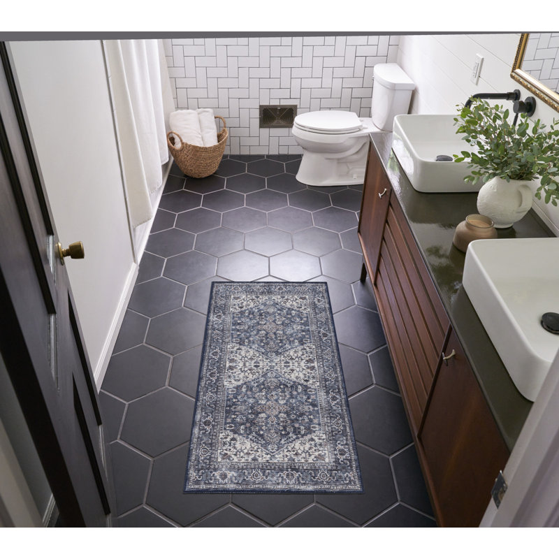 Washable Oriental Rug, Rectangle 2' x 3'9"