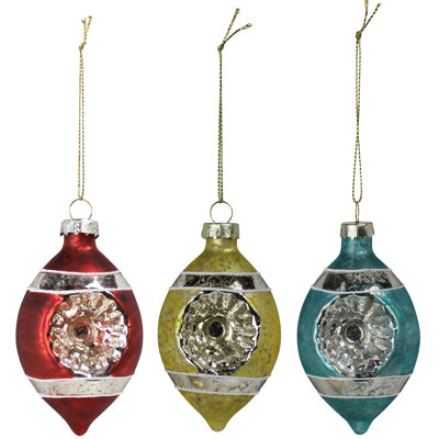 Reflecting Ornaments, Glass, Set/3