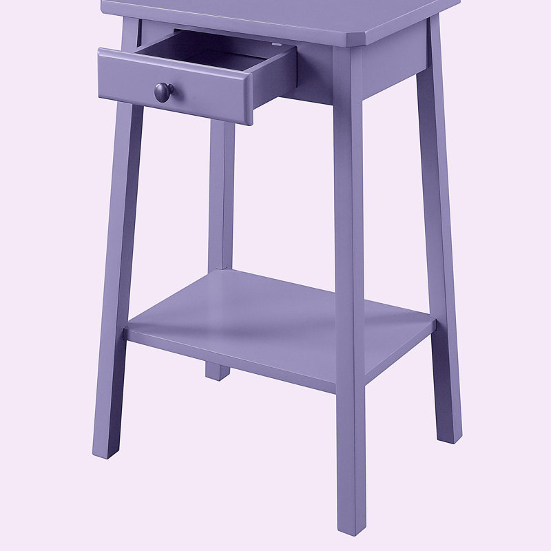 Grey Side Table with Base