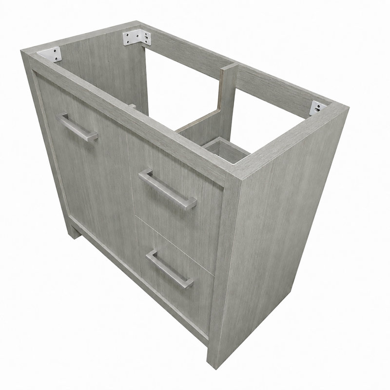 Cogsville 36'' Single Bathroom Vanity with Ceramic Top