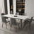Demi-Mae 70.8'' Dining Table for 4 to 8 - High Hardness,Smudge Resistance,Fireproof,High Temperature Resistance - New Sintered Stone Material Rectangle Dining Table-660475211-660004085