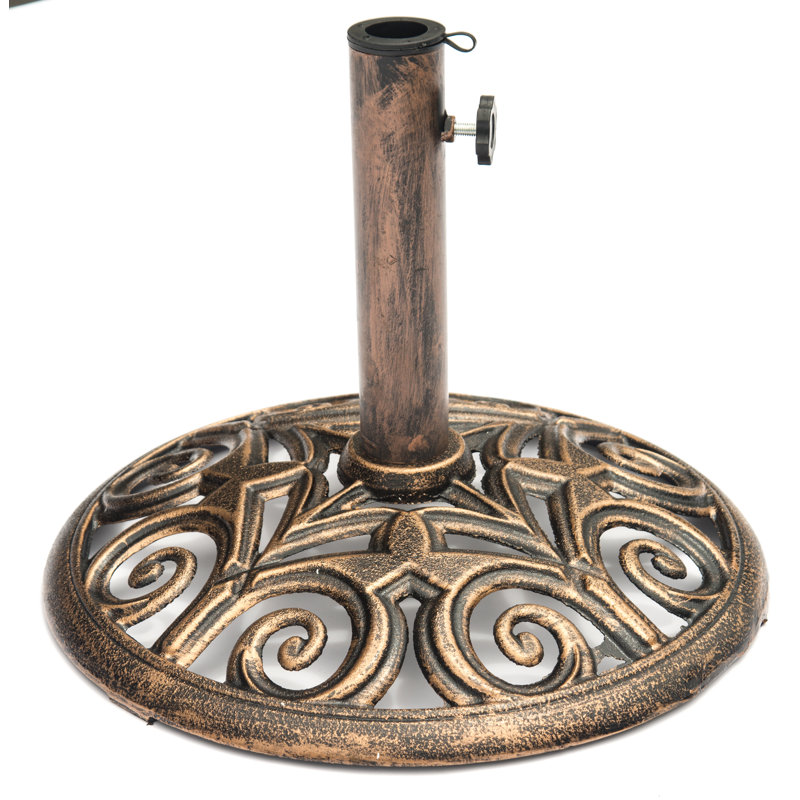 Base de parasol en fonte Ezequiel, Bronze