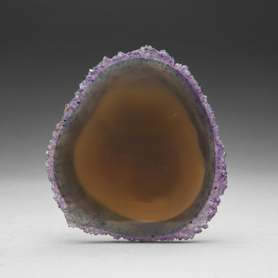 Amethyst Stalactite Slice From Uruguay (112.8 Grams)