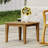 Wood Outdoor Table - Sleek & Functional, 20X20x16.18 Inches, Assembly Side Classic Look For Space, 20"X20"X16.18